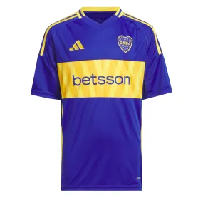 adidas Kids Boca Juniors 2024/25 Home Jersey Semi Lucid Blue/Bold Gold