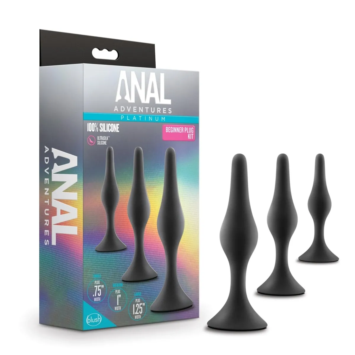 Anal Adventures Platinum - Silicone - Black