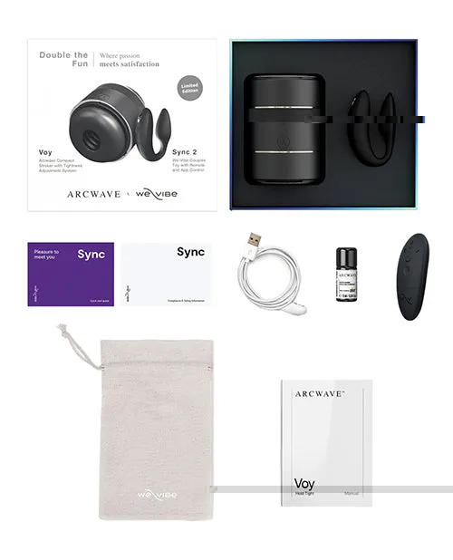 Sure! Heres an optimized version of the product title with modifiers included:

Arcwave Voy & We-Vibe Sync 2 Enhanced Pleasure Set - Dual Sensation Experience for Ultimate Intimacy