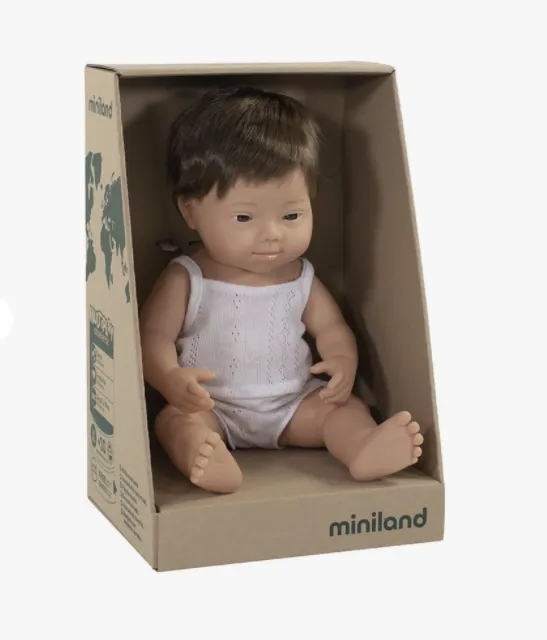 Baby Doll - Caucasian Boy - Down Syndrome - 38cm - BPA Free