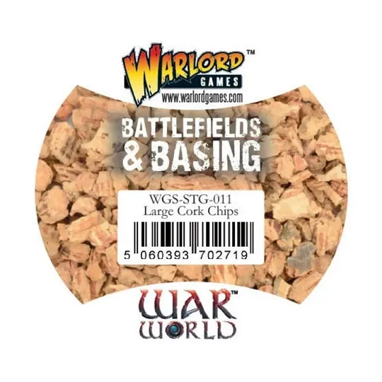 Battlefields & Basing: Large Cork Chips (500ml) - Warlord Games