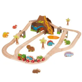 Big Jigs Wooden Rail - Dinosaur Train Set