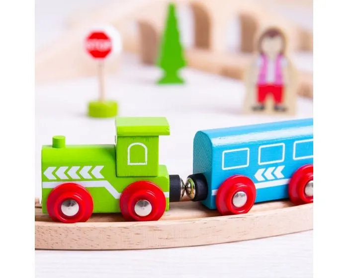 Bigjigs Wooden Train Set