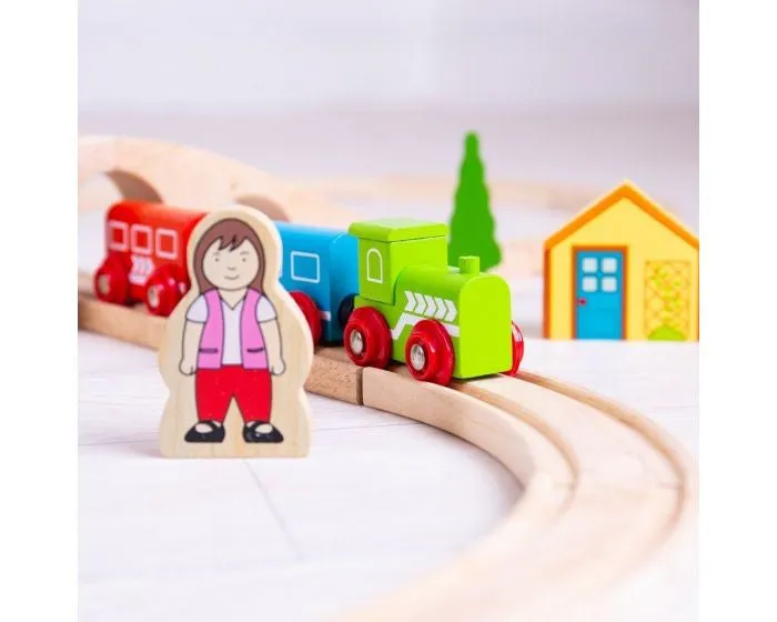 Bigjigs Wooden Train Set