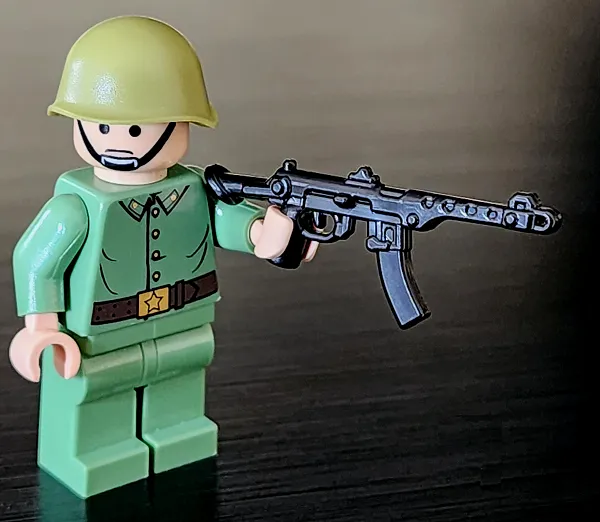 BrickArms PPS-43 Extended Stock - Russian SMG for LEGO Minifigs