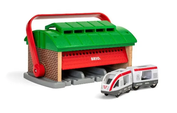 BRIO Destination Train Garage w Handle 3 pcs 33474