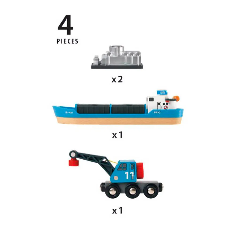 Brio Freight Ship and Crane