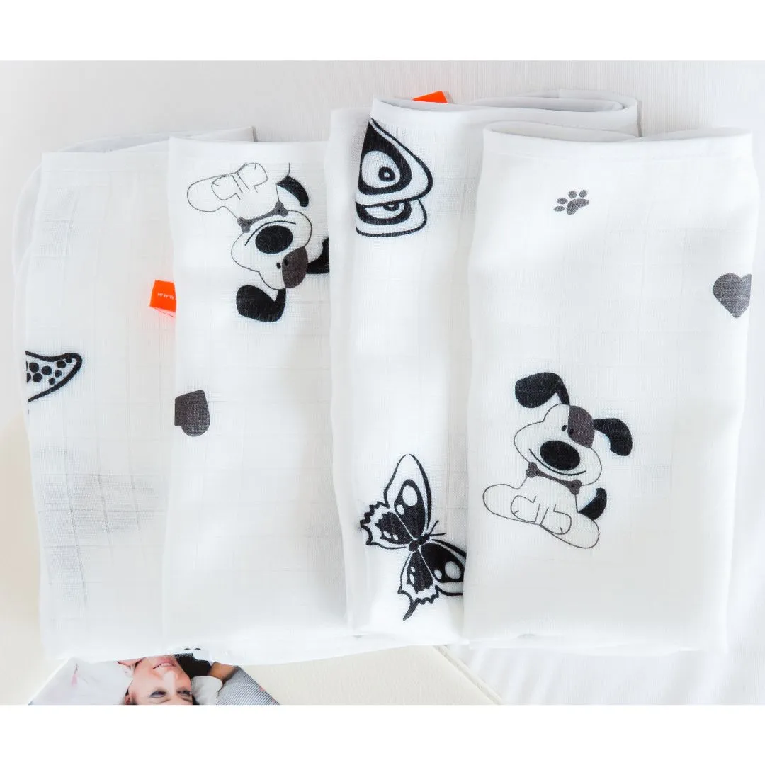 Burp Cloths - Butterfly Effect & Lovely Doggy