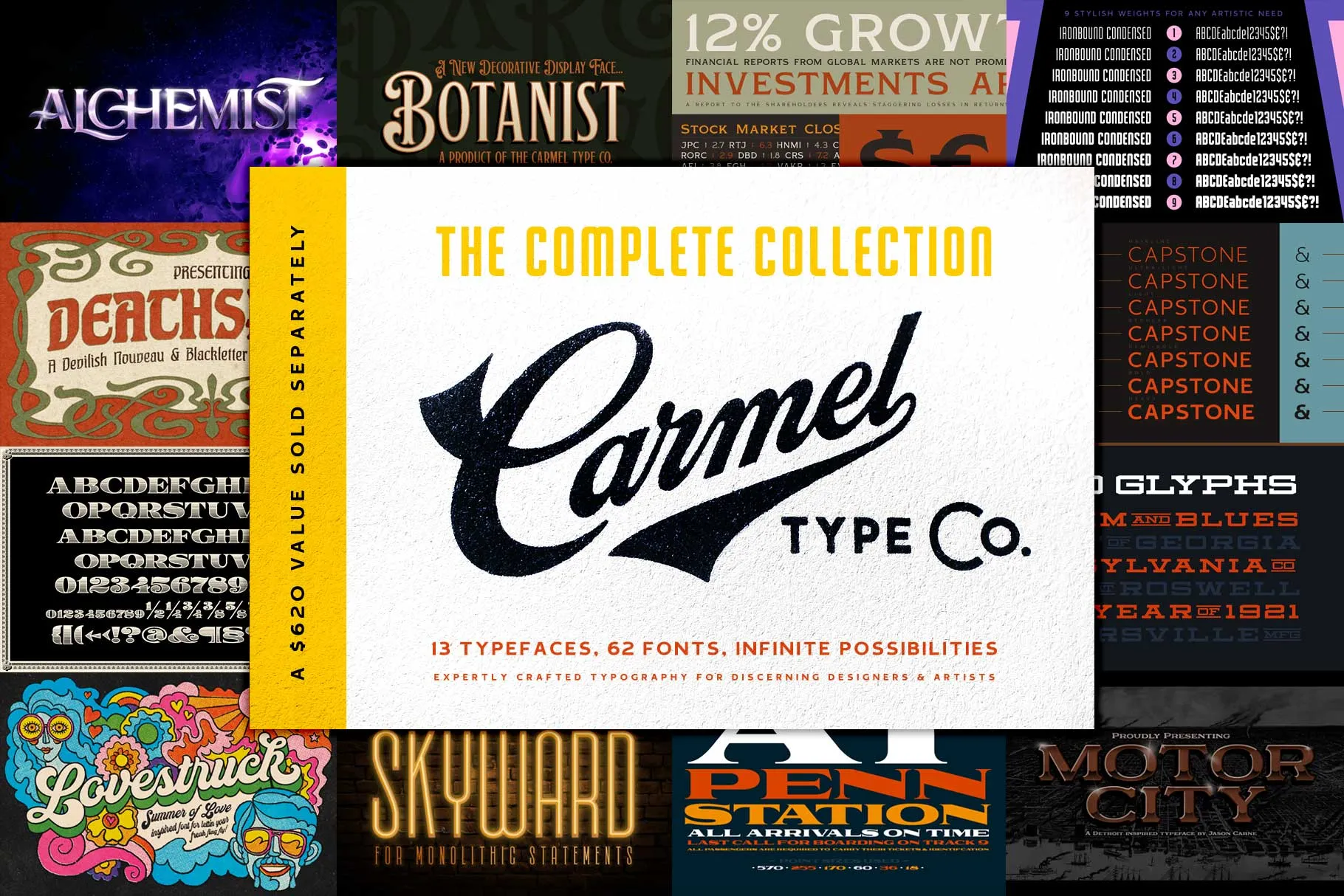 Carmel Type Font Bundle