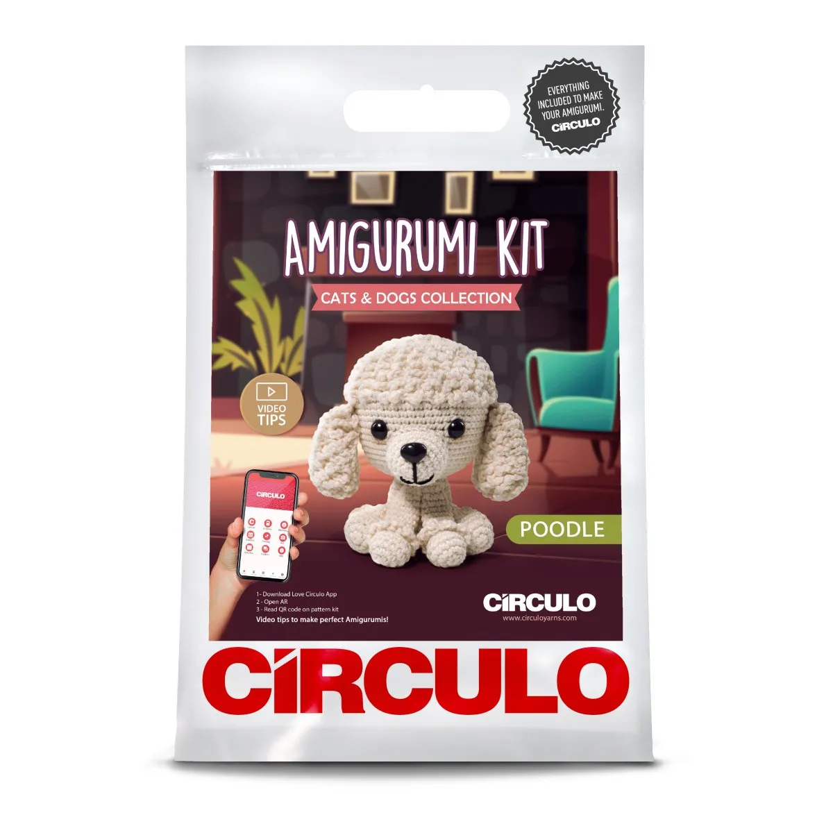 Circulo Amigurumi Kits Cats and Dogs POODLE 03