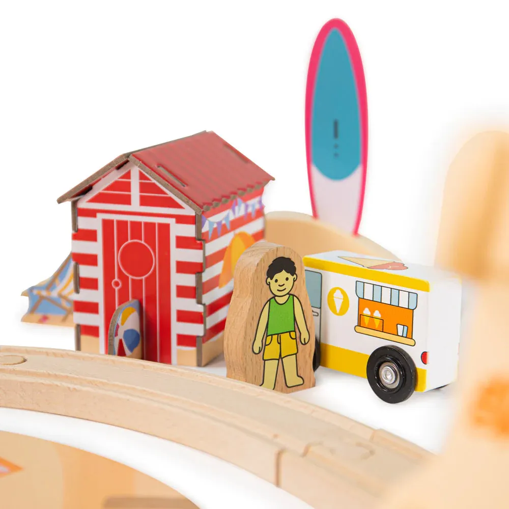 Coastal Clean up Wooden Train Set