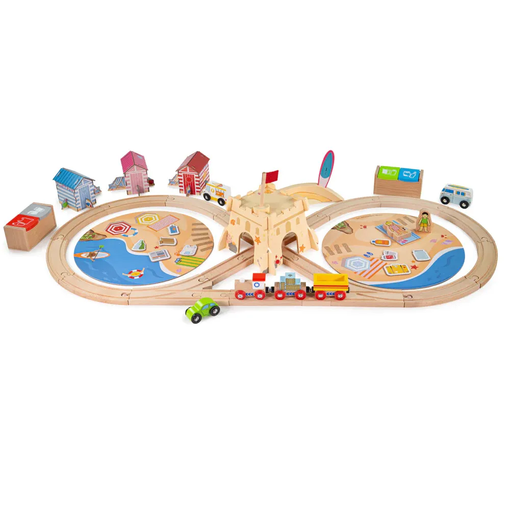 Coastal Clean up Wooden Train Set