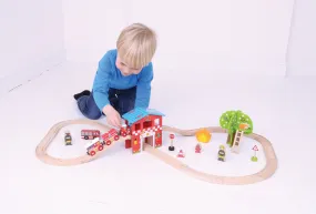 Fire Engine Train Set