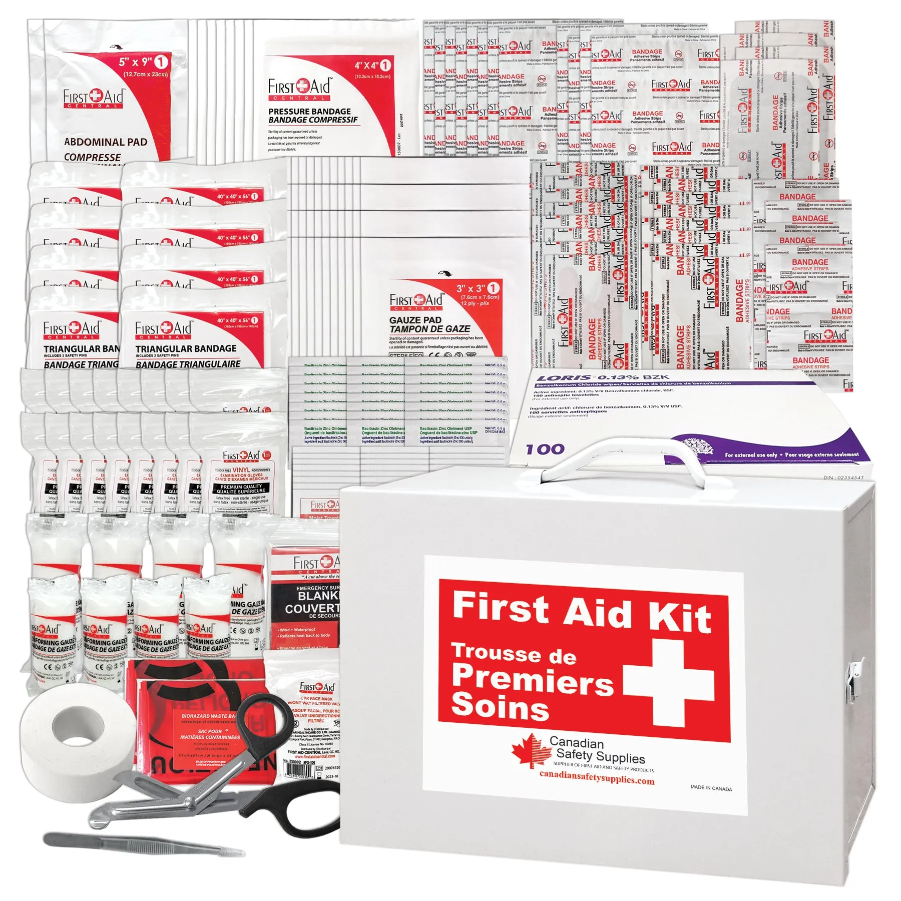 First Aid Kit Type 2 Basic, as per CSA Z1220-17 Standard - Large (51-100 Workers)