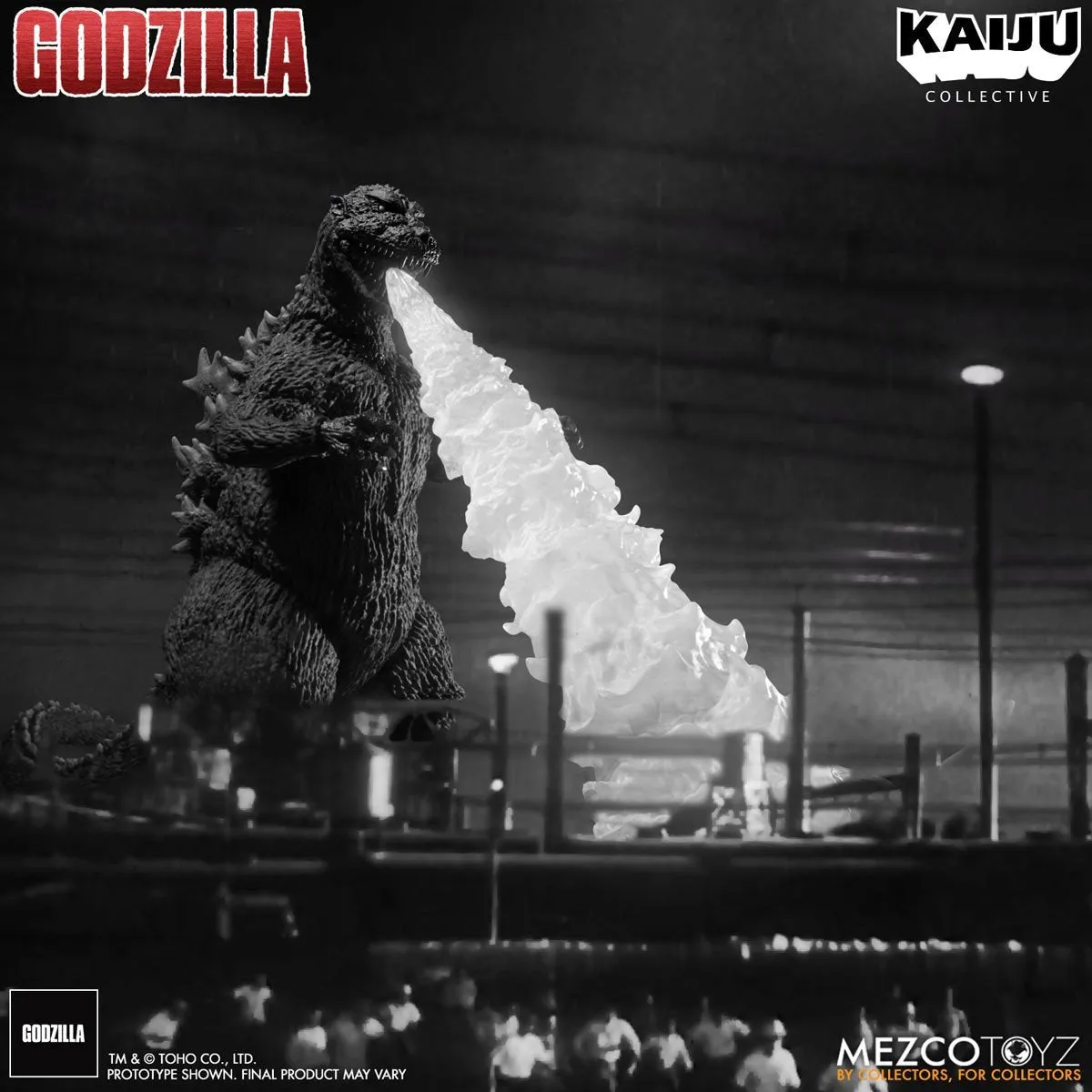 Godzilla (1954) Mezco Kaiju Collective Godzilla (Black & White)