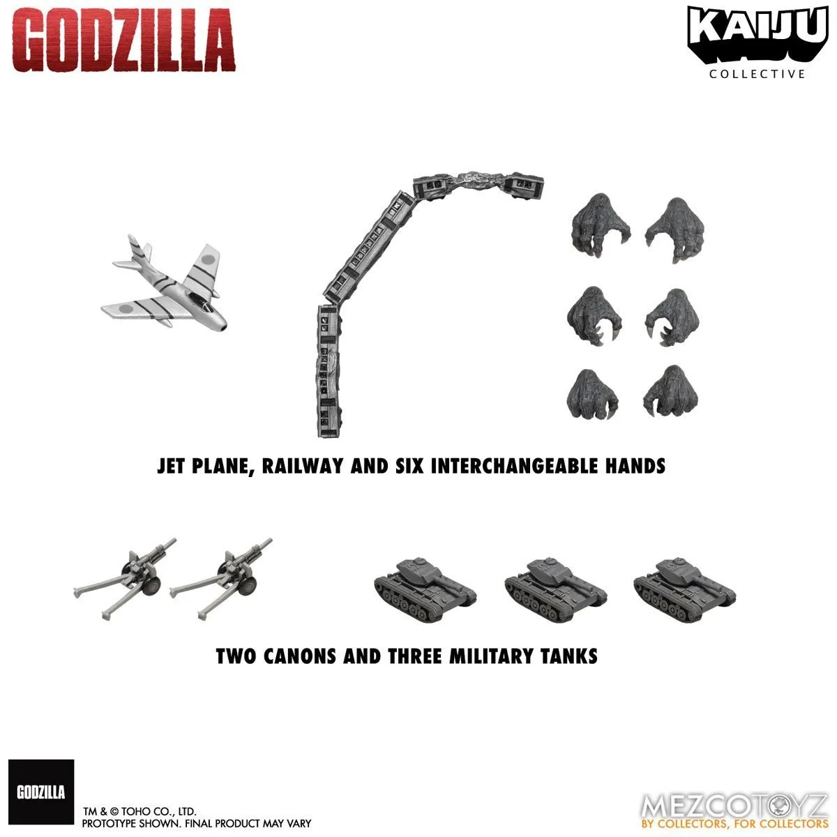 Godzilla (1954) Mezco Kaiju Collective Godzilla (Black & White)