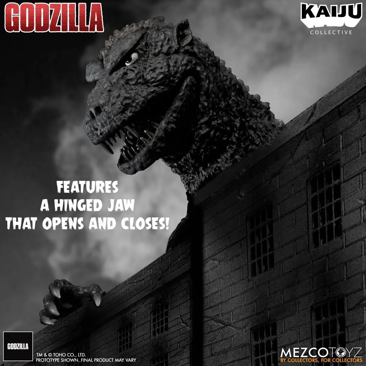 Godzilla (1954) Mezco Kaiju Collective Godzilla (Black & White)