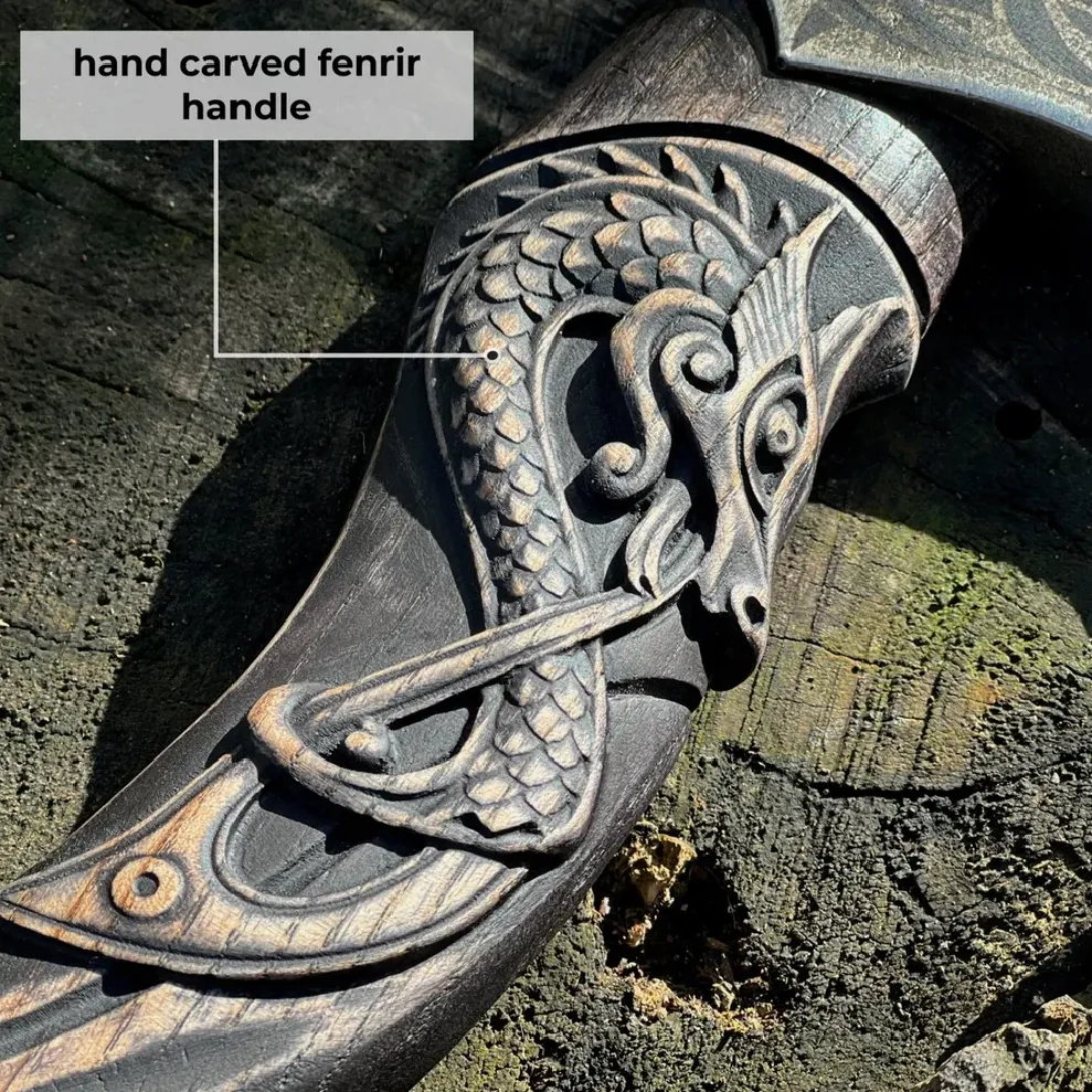 Handforged Nordic Axe 'Fenrir'