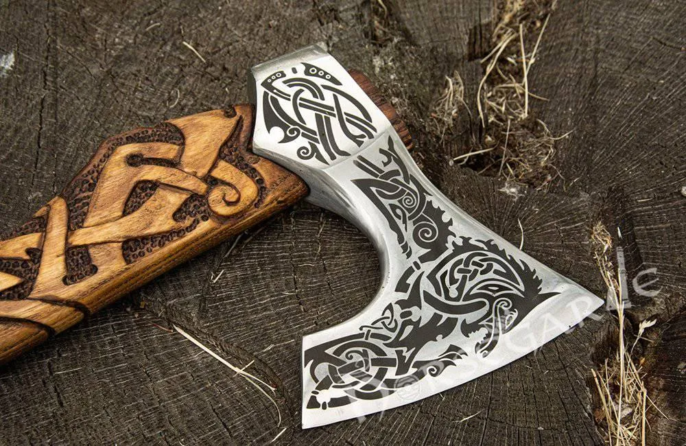 Handforged Nordic Axe 'Freki'