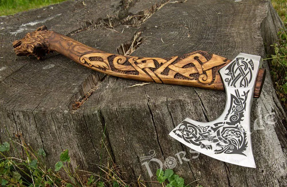 Handforged Nordic Axe 'Freki'