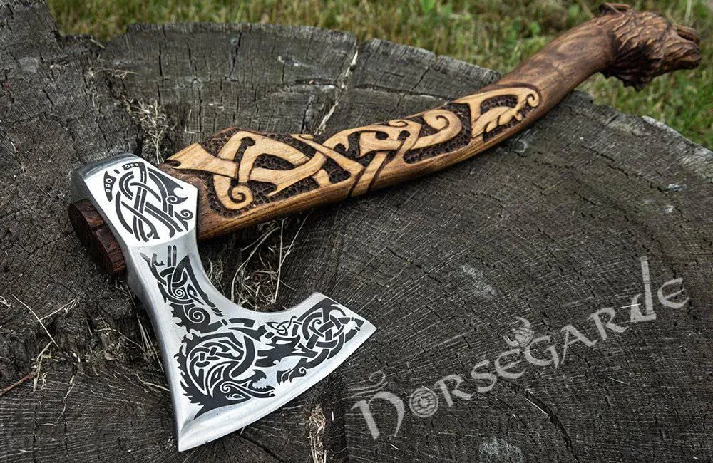 Handforged Nordic Axe 'Freki'