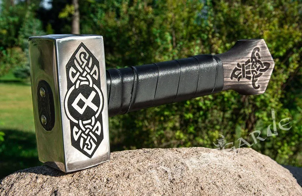 Handforged Nordic Hammer 'Othala'