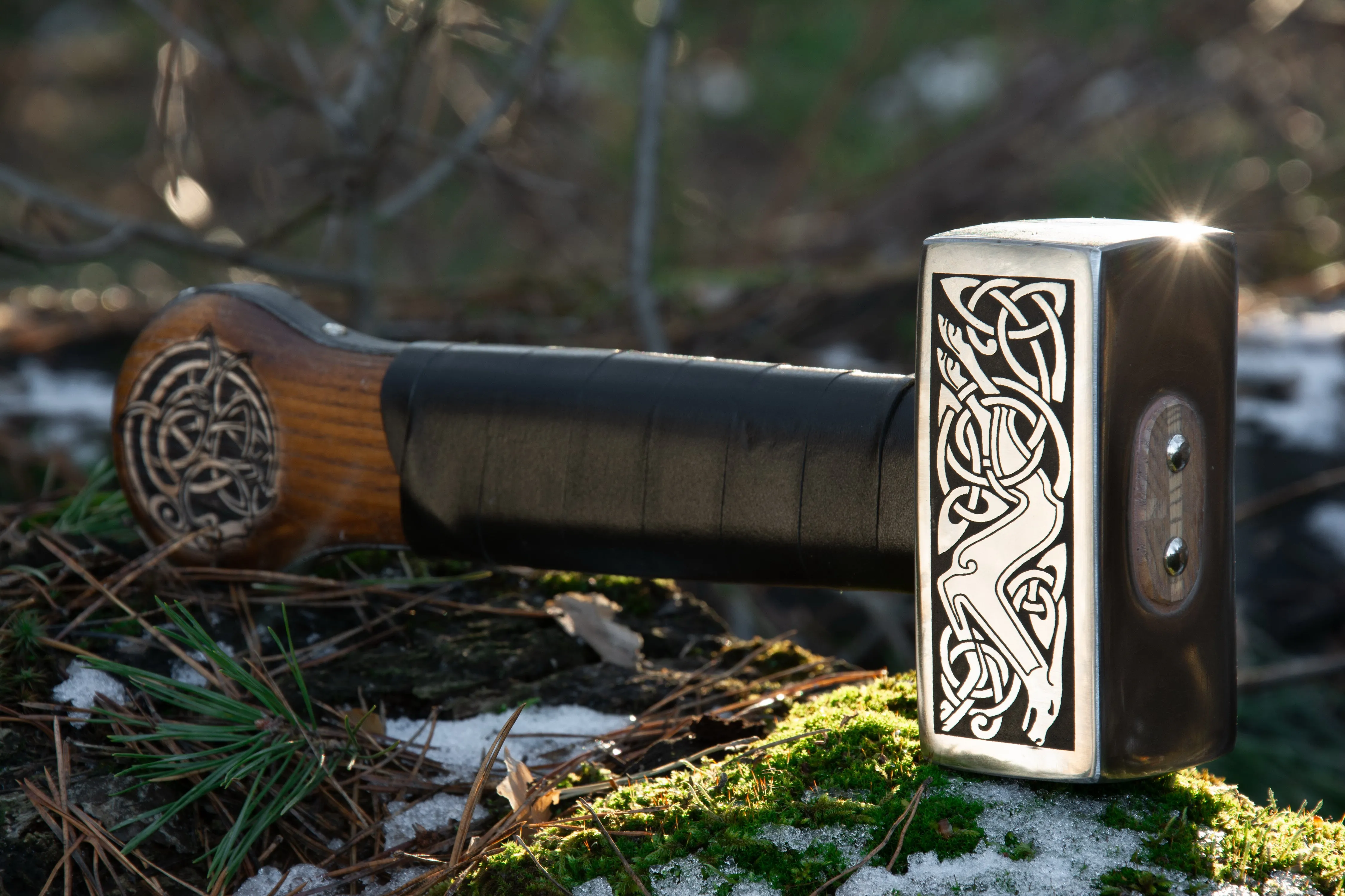 Handforged Nordic Hammer 'The Hunt'