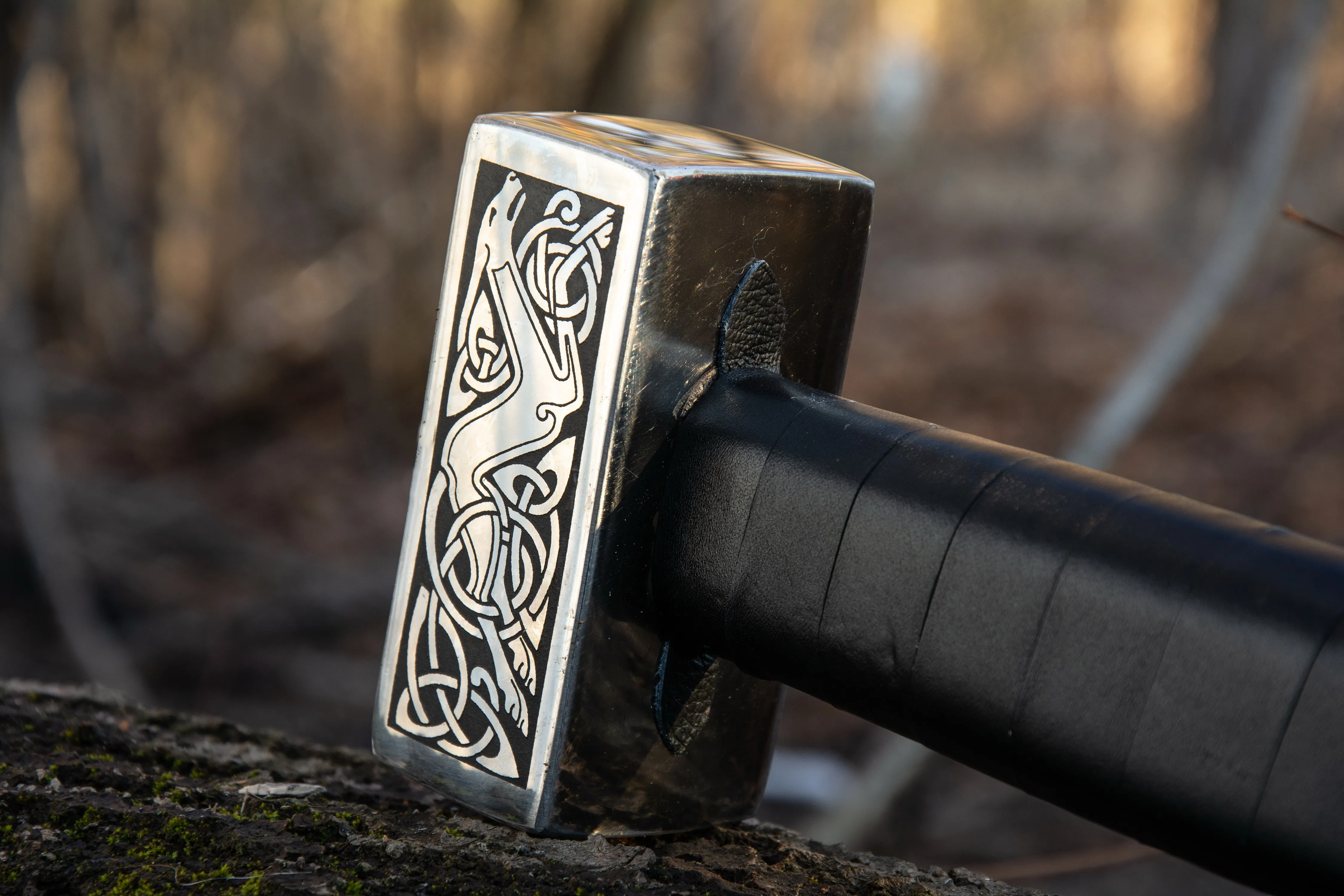 Handforged Nordic Hammer 'The Hunt'