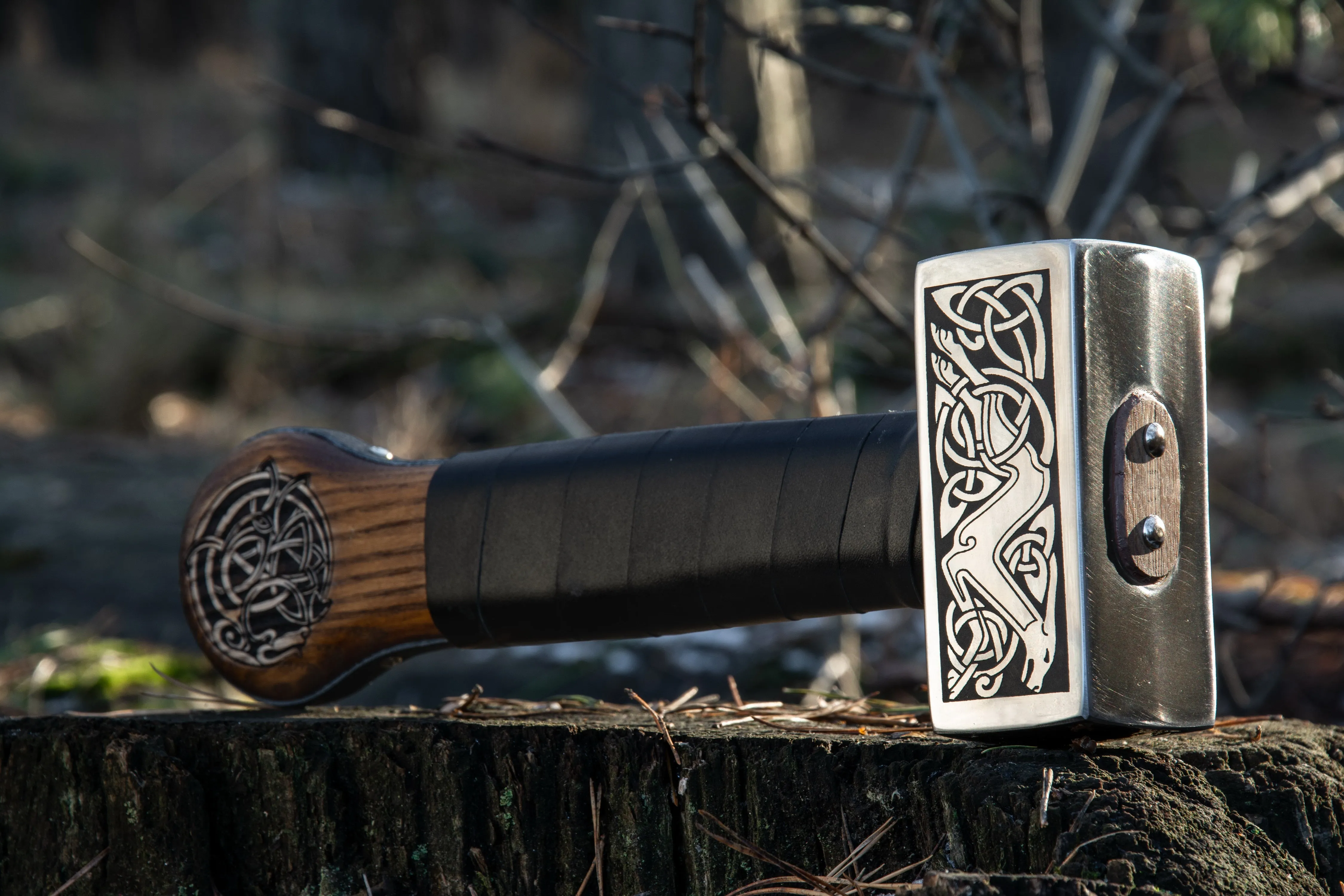 Handforged Nordic Hammer 'The Hunt'