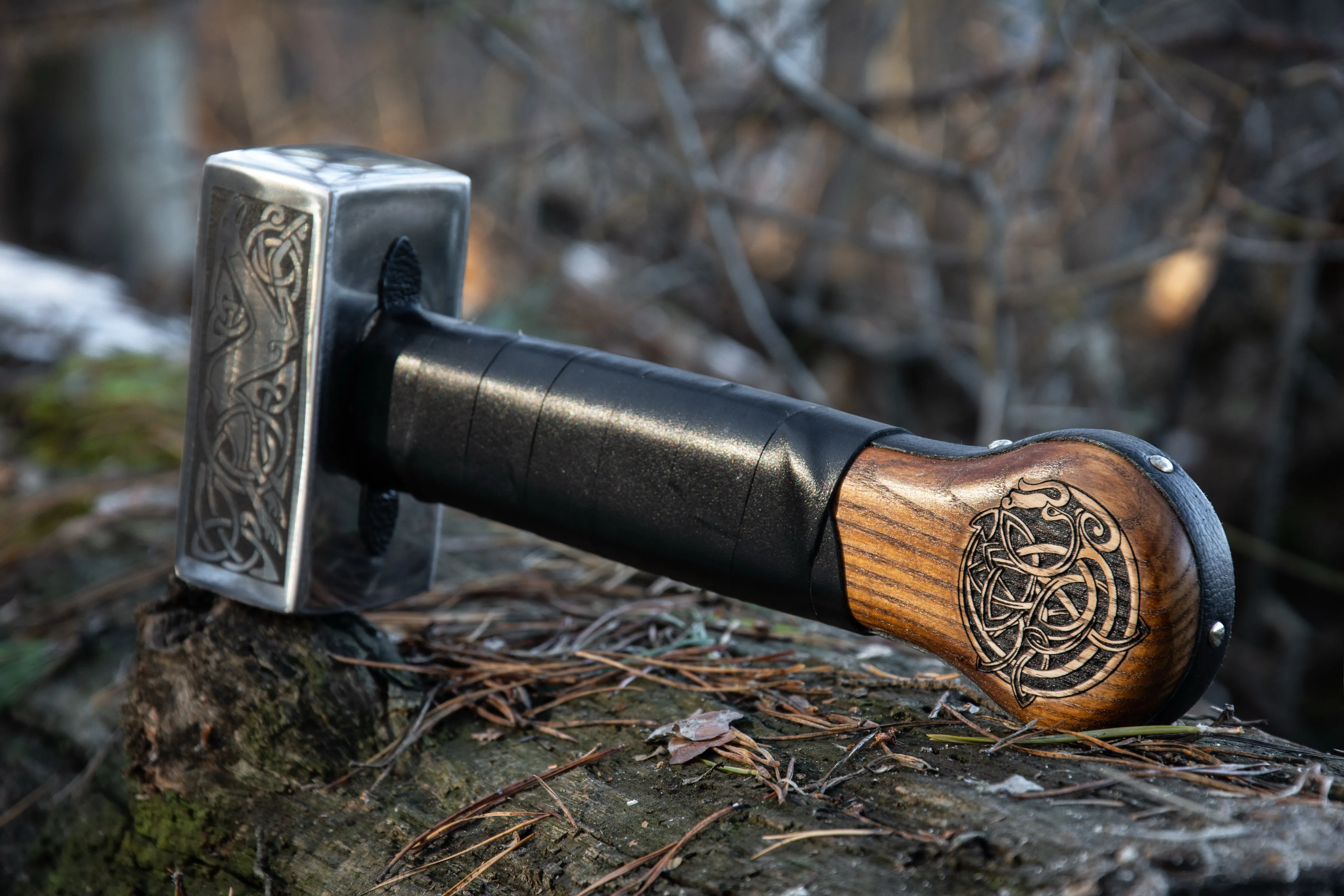 Handforged Nordic Hammer 'The Hunt'