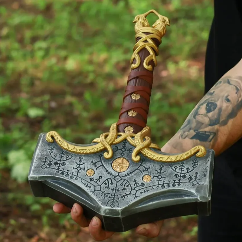 Handforged Ragnarok Mjolnir Replica - Bronze Trim