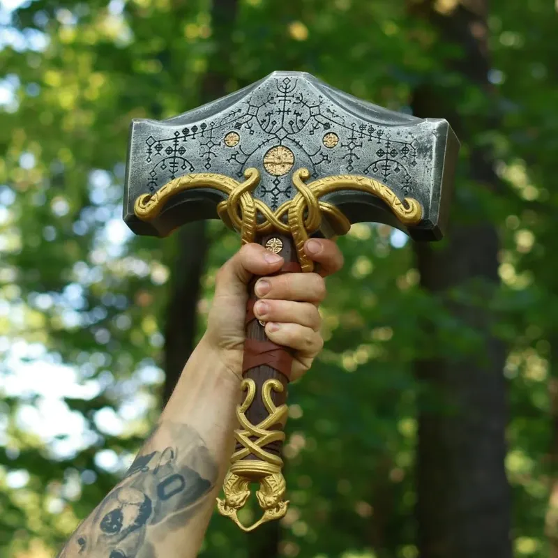 Handforged Ragnarok Mjolnir Replica - Bronze Trim