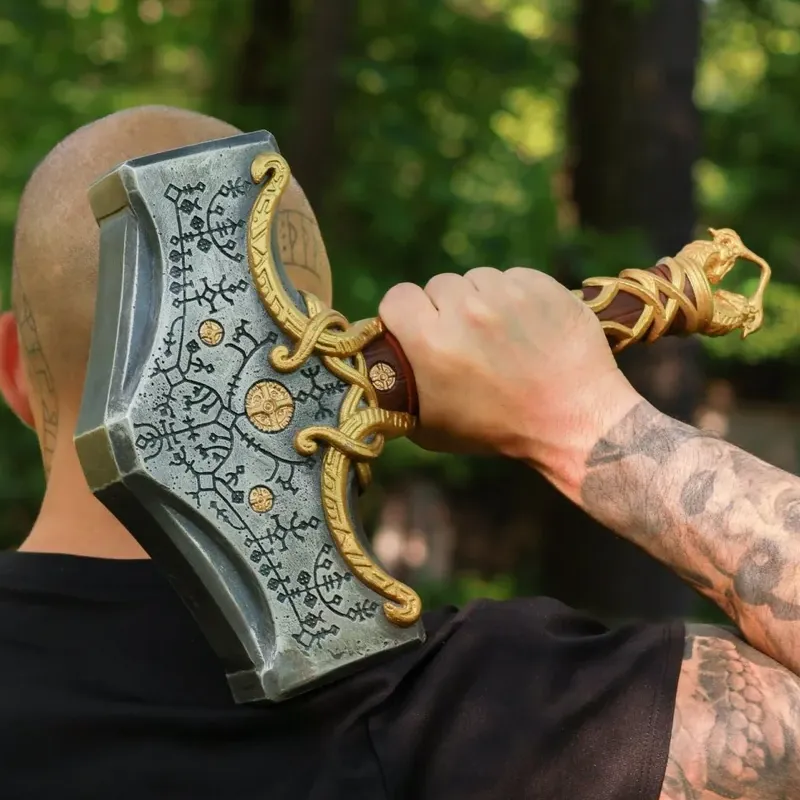 Handforged Ragnarok Mjolnir Replica - Bronze Trim