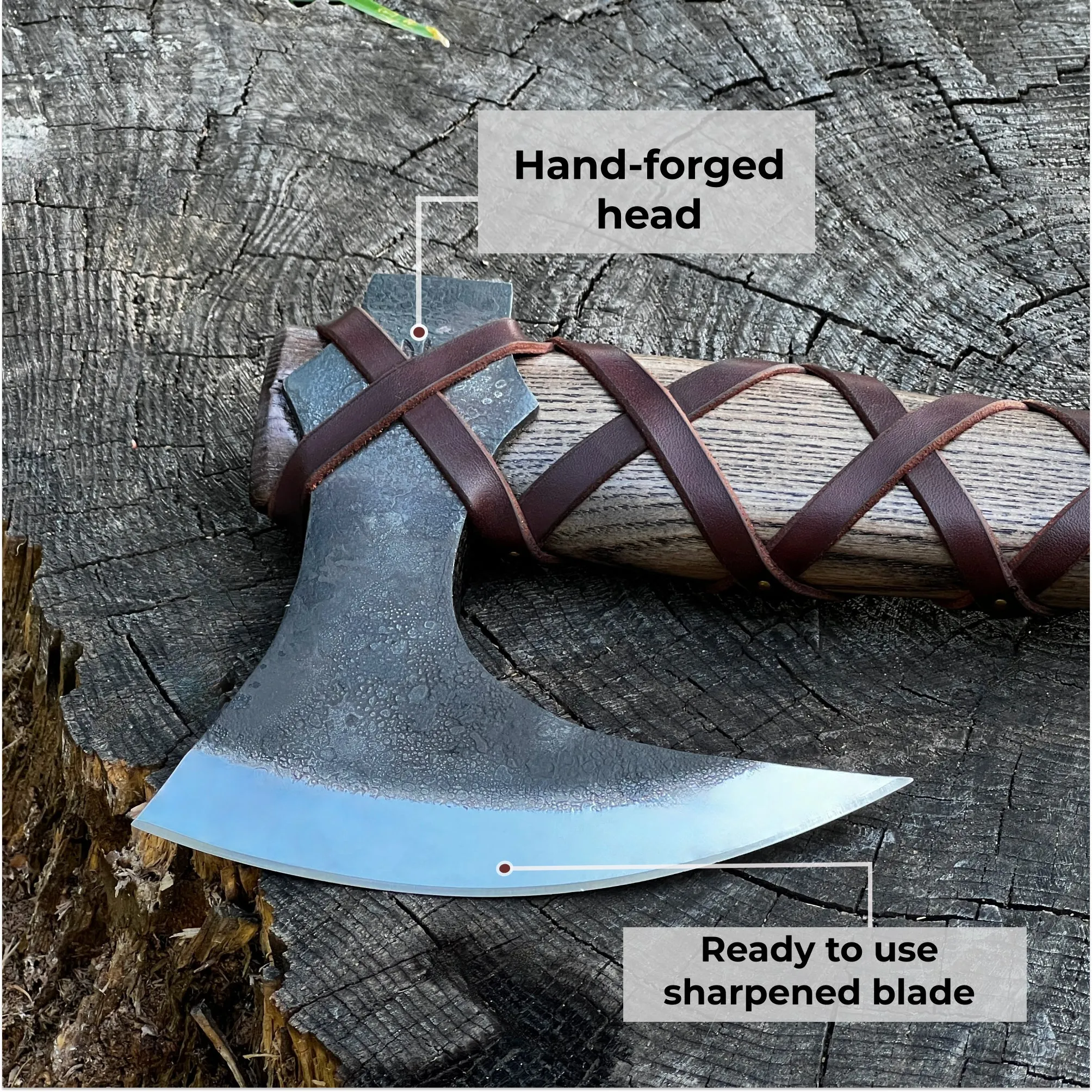 Handforged Viking Axe 'Grom'