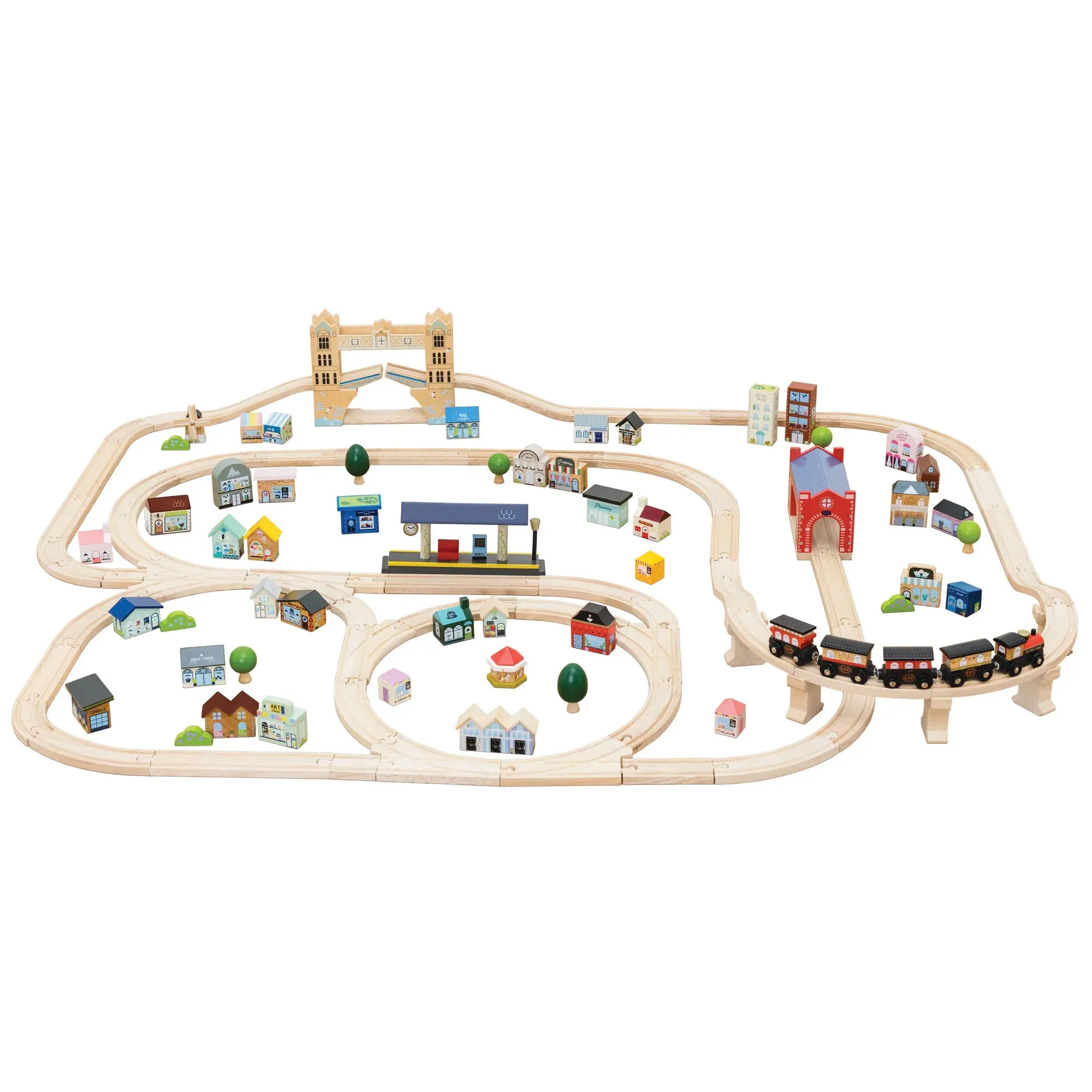 Le Toy Van London Wooden Toy Train Set