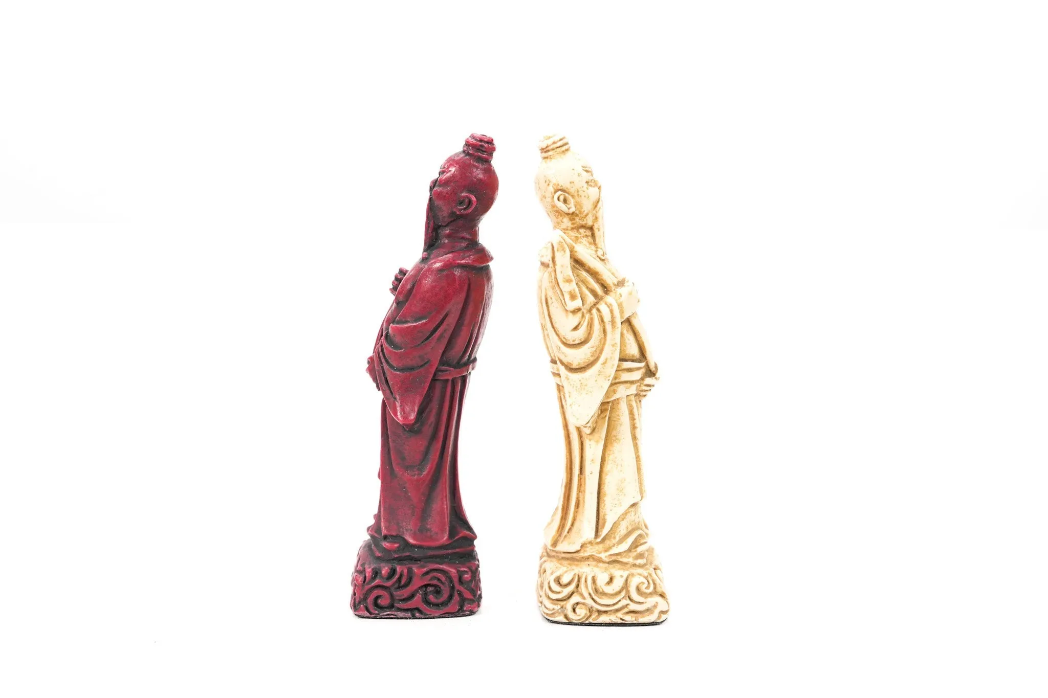 Mandarin Chess Pieces by Berkeley - Cardinal Red