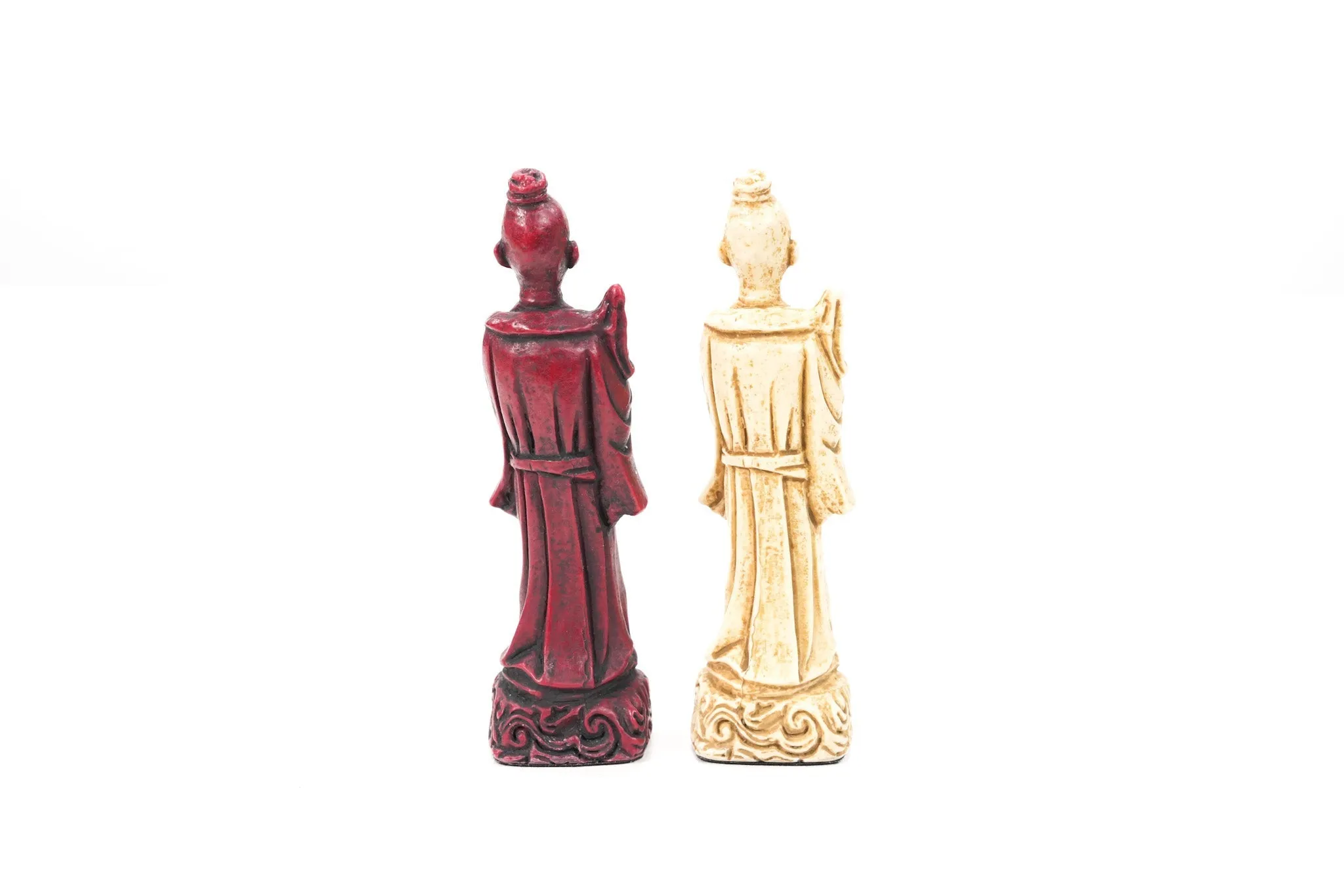 Mandarin Chess Pieces by Berkeley - Cardinal Red