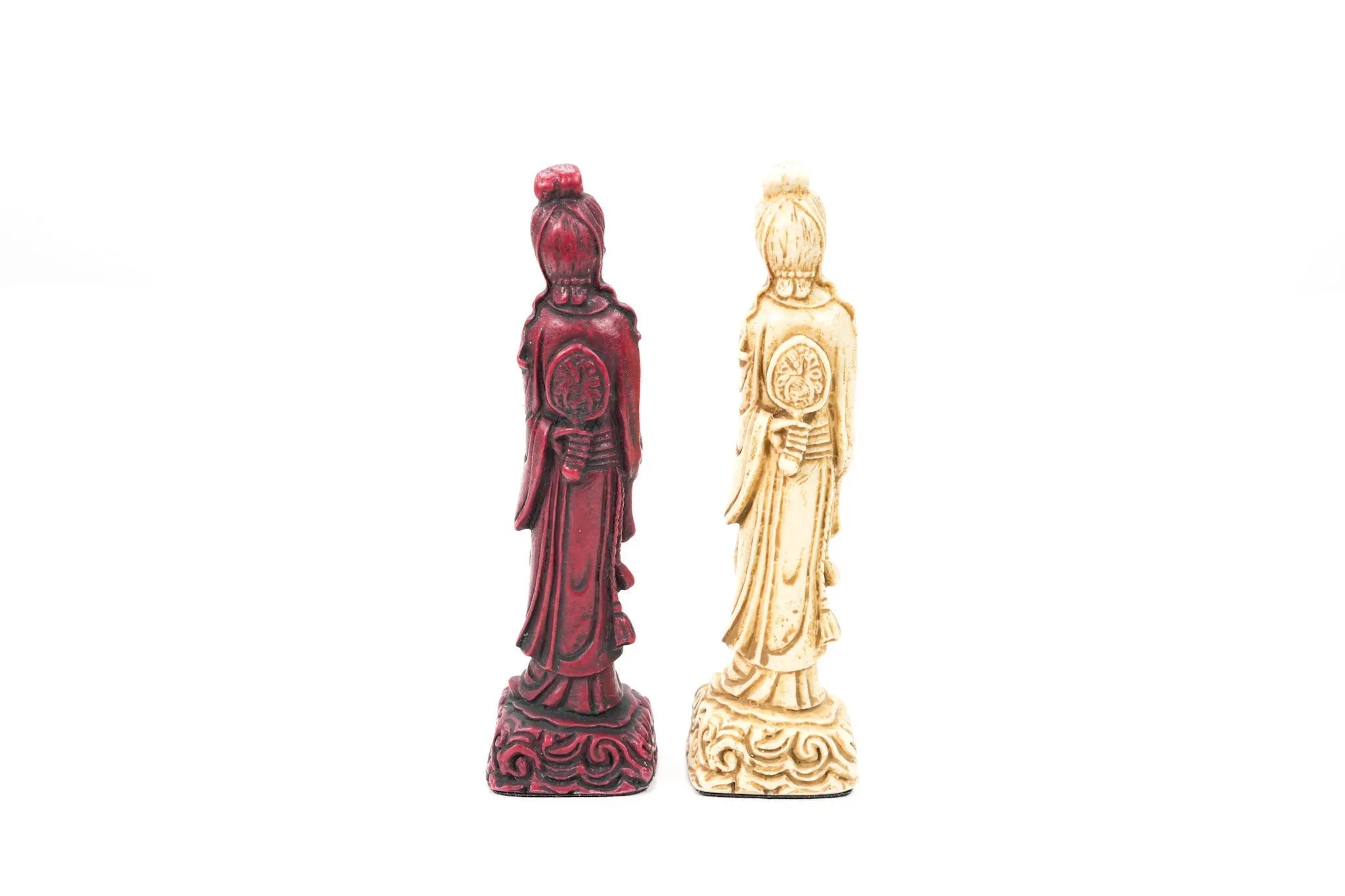 Mandarin Chess Pieces by Berkeley - Cardinal Red