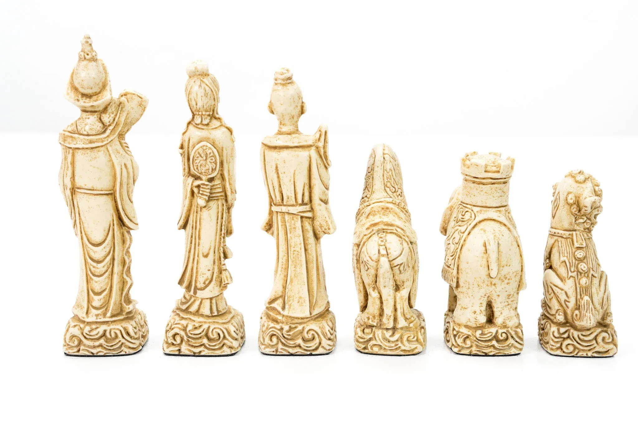 Mandarin Chess Pieces by Berkeley - Cardinal Red