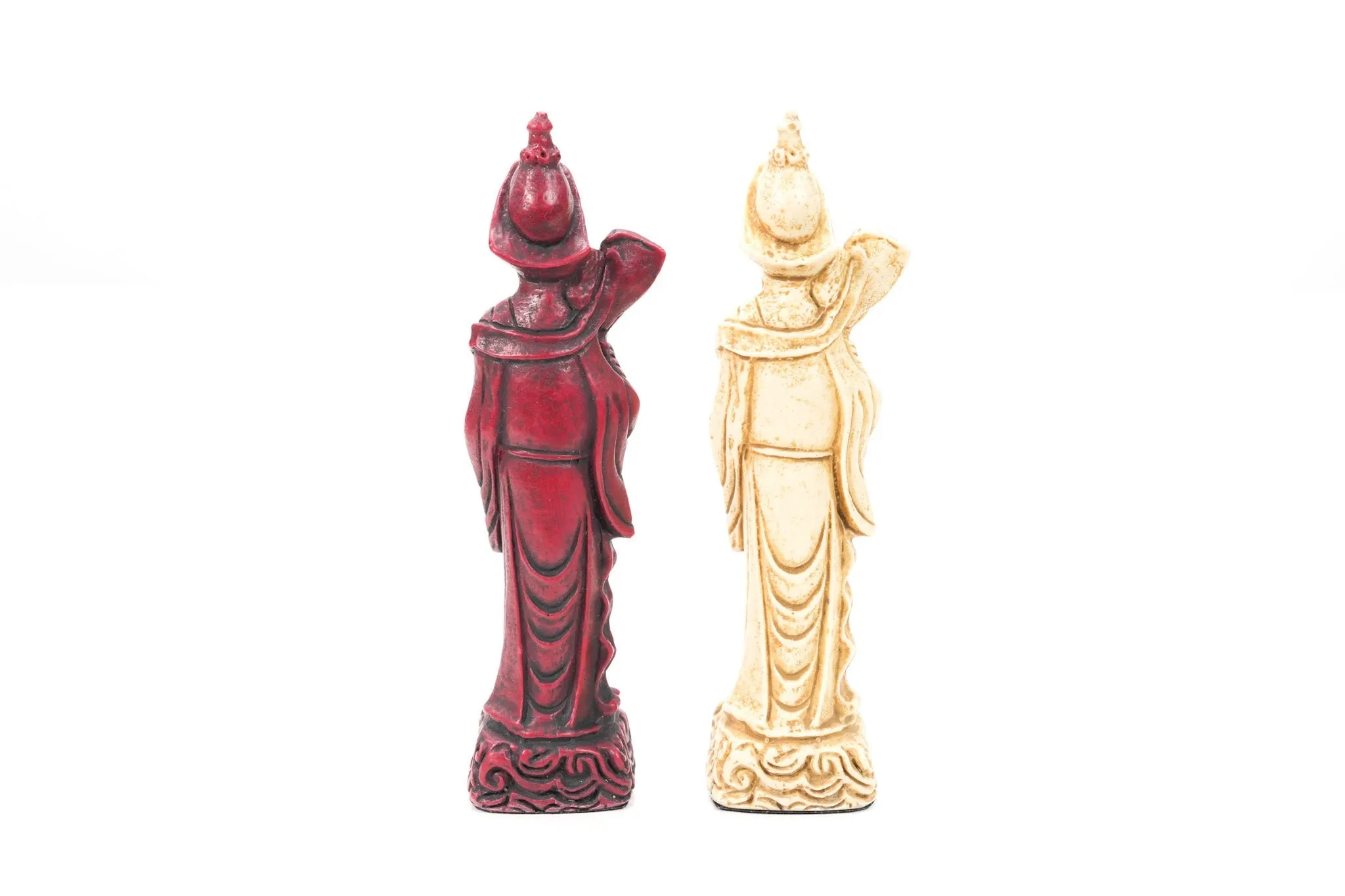 Mandarin Chess Pieces by Berkeley - Cardinal Red