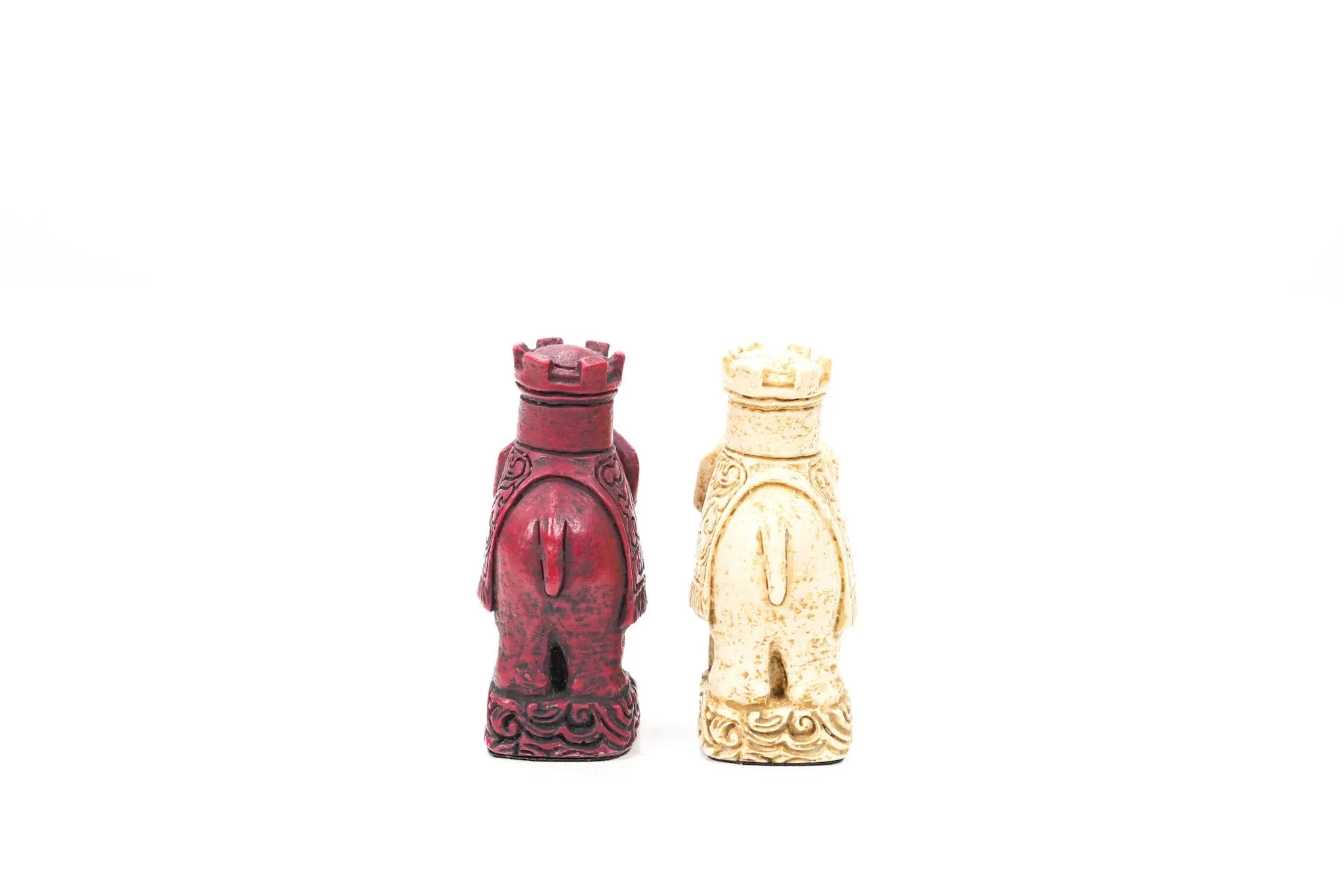 Mandarin Chess Pieces by Berkeley - Cardinal Red