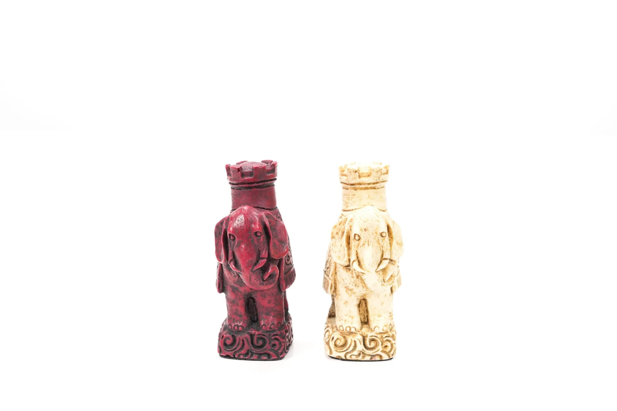 Mandarin Chess Pieces by Berkeley - Cardinal Red