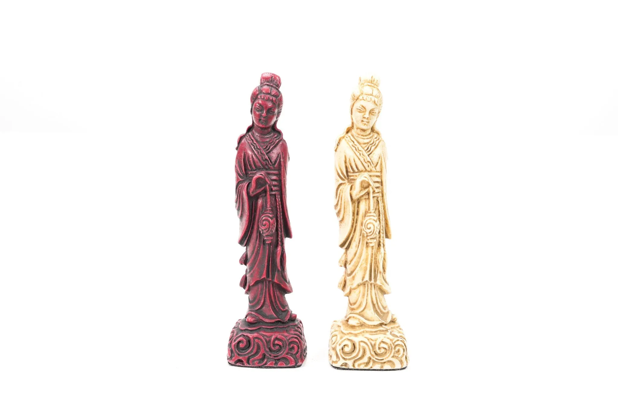 Mandarin Chess Pieces by Berkeley - Cardinal Red