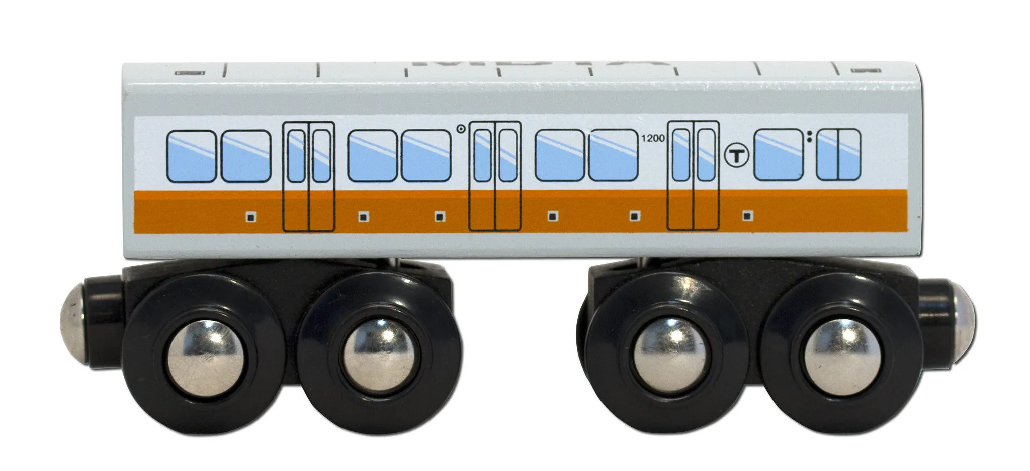 MBTA Orange Line Wooden Toy Train