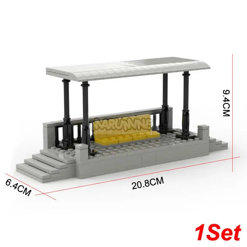 MOC NON   MOC City Train Railway Build Model Kit Soft Cruved Straight Tracks Traffic Light Tunnel Compatible 53401 Blocks Bricks