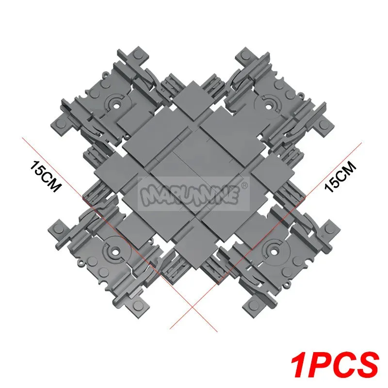 MOC NON   MOC City Train Railway Build Model Kit Soft Cruved Straight Tracks Traffic Light Tunnel Compatible 53401 Blocks Bricks