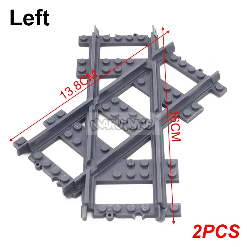 MOC NON   MOC City Train Railway Build Model Kit Soft Cruved Straight Tracks Traffic Light Tunnel Compatible 53401 Blocks Bricks