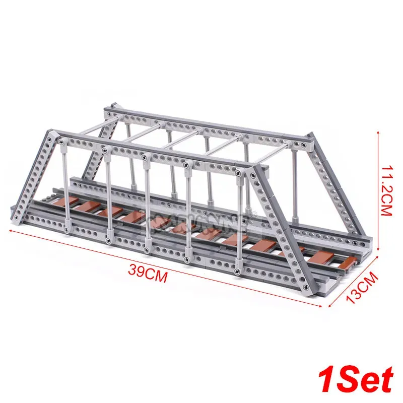 MOC NON   MOC City Train Railway Build Model Kit Soft Cruved Straight Tracks Traffic Light Tunnel Compatible 53401 Blocks Bricks