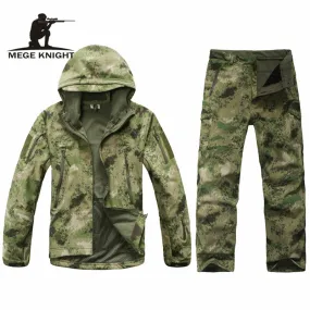 Outdoor camouflage military uniform, winter thermal fleece tactical clothes for hunting and fishing, U.s. army military clothing