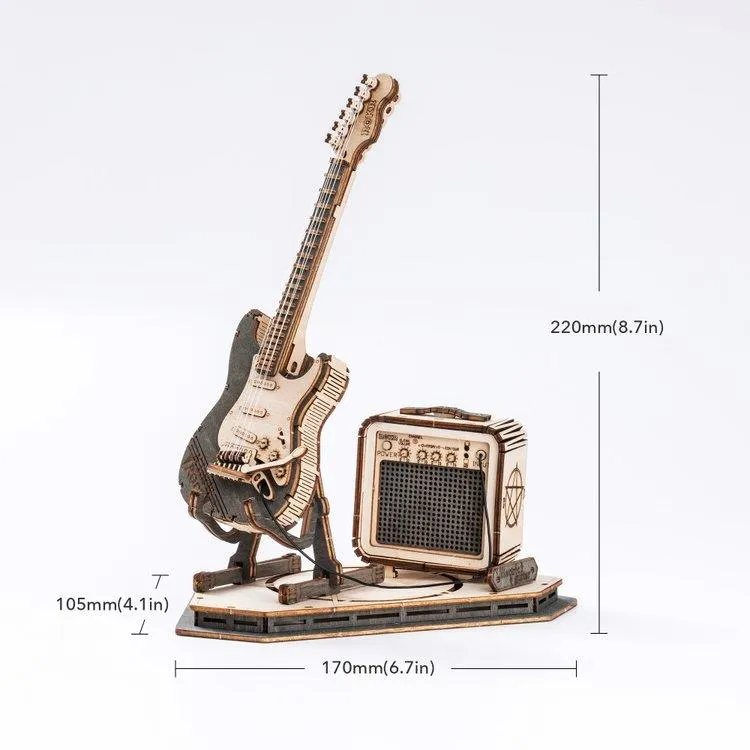 Robotime ROKR DIY Mini Model Kit - Electric Guitar